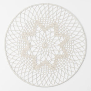mandala no 4, mandala, dreamcatcher, haakpatroon, gehaakt, katoen, ecru, metalen ring, haken, diy, instant download