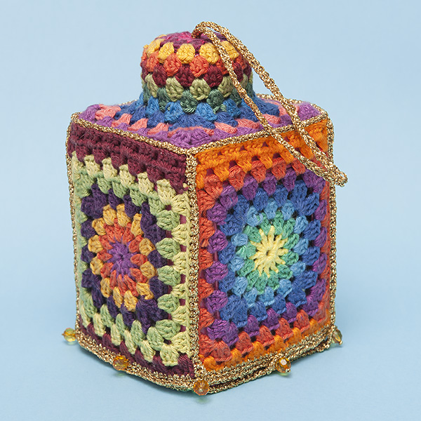 Lampion, gehaakt, granny squares, Sint Maarten