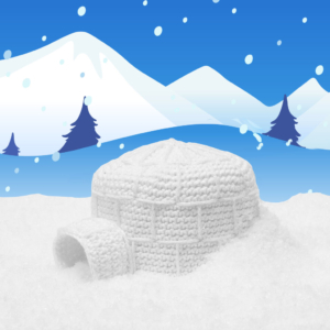 crochet patter igloo, crochet, winter