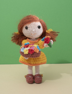 bloemenmeisje, amigurumi, haakpatroon, haken, diy, instant download,crochet, crochetpattern