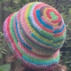 bucket hat, kant en klaar product, katoen, gehaakt, multicolor